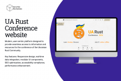 UA Rust Conference website